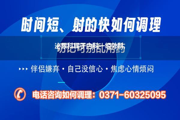 泌尿外科是看什么_泌尿科属于内科一经外科